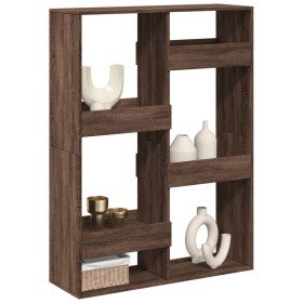 Separador de ambientes madera marrón roble 100x33x135 cm en Librerías y estanterías | Comprar online en Foru.es