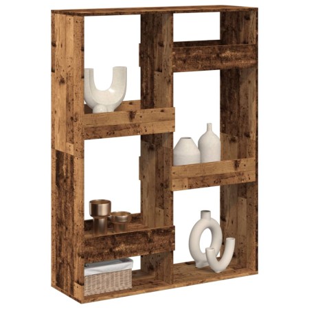 Separador de ambientes madera envejecida 100x33x135 cm en Librerías y estanterías | Comprar online en Foru.es