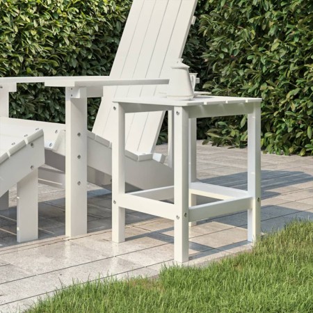 Mesa de jardín Adirondack HDPE blanca 38x38x46 cm de vidaXL, Mesas de jardín - Ref: Foro24-318641, Precio: 66,78 €, Descuento: %