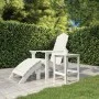 Mesa de jardín Adirondack HDPE blanca 38x38x46 cm de vidaXL, Mesas de jardín - Ref: Foro24-318641, Precio: 55,89 €, Descuento: %