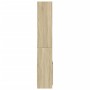 Aparador alto madera de ingeniería roble Sonoma 63x33x180 cm en Librerías y estanterías | Comprar online en Foru.es