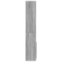 Aparador alto madera de ingeniería gris Sonoma 63x33x180 cm en Librerías y estanterías | Comprar online en Foru.es