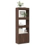 Aparador alto madera de ingeniería roble marrón 63x33x180 cm en Librerías y estanterías | Comprar online en Foru.es