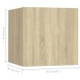Set muebles de salón TV 5 pzas madera ingeniería roble Sonoma de vidaXL, Muebles TV - Ref: Foro24-3079011, Precio: 166,44 €, ...