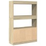 Aparador alto madera de ingeniería roble Sonoma 92x33x140 cm en Librerías y estanterías | Comprar online en Foru.es
