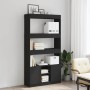 Aparador alto madera de ingeniería negro 92x33x180 cm en Librerías y estanterías | Comprar online en Foru.es