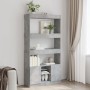 Aparador alto madera de ingeniería gris hormigón 92x33x180 cm en Librerías y estanterías | Comprar online en Foru.es