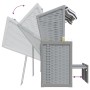 Silla playa Strandkorb con dosel ratán PE y madera azul blanco de vidaXL, Tumbonas - Ref: Foro24-318651, Precio: 290,80 €, De...