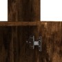 Aparador alto madera de ingeniería roble ahumado 92x33x180 cm en Librerías y estanterías | Comprar online en Foru.es