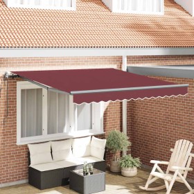 Toldo retráctil automático burdeos 300x250 cm en Toldos | Comprar online en Foru.es