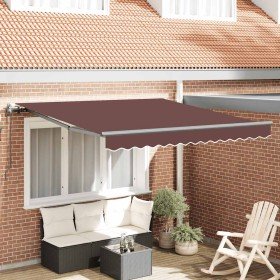 Toldo retráctil automático burdeos 300x250 cm en Toldos | Comprar online en Foru.es