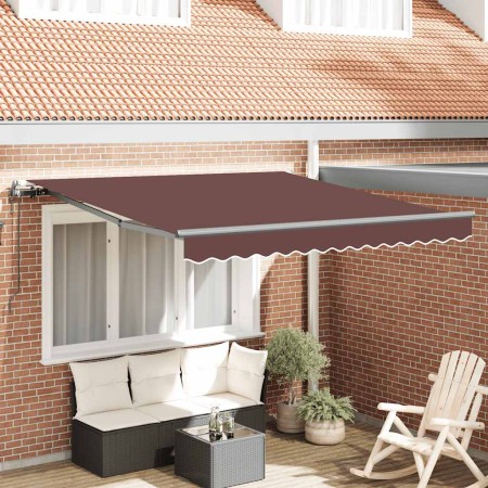 Toldo retráctil automático burdeos 300x250 cm en Toldos | Comprar online en Foru.es