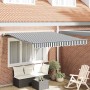 Toldo retráctil automático gris antracita y blanco 300x250 cm en Toldos | Comprar online en Foru.es