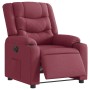 Sillón reclinable eléctrico tela rojo tinto en Sillones | Comprar online en Foru.es