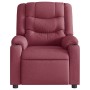Sillón reclinable eléctrico tela rojo tinto en Sillones | Comprar online en Foru.es