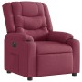 Sillón reclinable eléctrico tela rojo tinto en Sillones | Comprar online en Foru.es