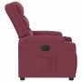 Sillón reclinable eléctrico tela rojo tinto en Sillones | Comprar online en Foru.es