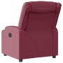 Sillón reclinable eléctrico tela rojo tinto en Sillones | Comprar online en Foru.es
