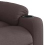 Sillón reclinable eléctrico tela marrón oscuro en Sillones | Comprar online en Foru.es