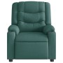 Sillón reclinable eléctrico tela verde oscuro en Sillones | Comprar online en Foru.es