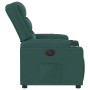 Sillón reclinable eléctrico tela verde oscuro en Sillones | Comprar online en Foru.es
