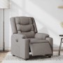 Sillón reclinable eléctrico tela gris taupé en Sillones | Comprar online en Foru.es
