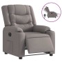 Sillón reclinable eléctrico tela gris taupé en Sillones | Comprar online en Foru.es