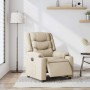 Sillón reclinable eléctrico de tela crema en Sillones | Comprar online en Foru.es