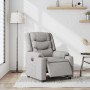 Sillón reclinable eléctrico de tela gris nube en Sillones | Comprar online en Foru.es