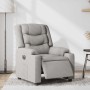 Sillón reclinable eléctrico de tela gris nube en Sillones | Comprar online en Foru.es