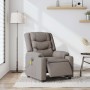 Sillón reclinable de masaje eléctrico tela gris taupe en Sillones | Comprar online en Foru.es