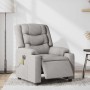 Sillón reclinable de masaje eléctrico tela gris nube en Sillones | Comprar online en Foru.es