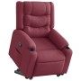 Sillón reclinable elevable tela rojo tinto en Sillones | Comprar online en Foru.es