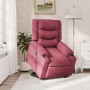 Sillón reclinable elevable tela rojo tinto en Sillones | Comprar online en Foru.es