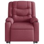 Sillón reclinable elevable tela rojo tinto en Sillones | Comprar online en Foru.es