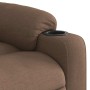 Sillón reclinable elevable de tela marrón en Sillones | Comprar online en Foru.es