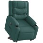 Sillón reclinable elevable tela verde oscuro en Sillones | Comprar online en Foru.es
