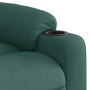Sillón reclinable elevable tela verde oscuro en Sillones | Comprar online en Foru.es