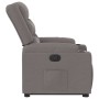 Sillón reclinable elevable tela gris taupe en Sillones | Comprar online en Foru.es