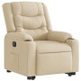 Sillón reclinable elevable de tela color crema en Sillones | Comprar online en Foru.es