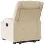 Sillón reclinable elevable de tela color crema en Sillones | Comprar online en Foru.es