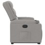 Sillón reclinable elevable de tela gris nube en Sillones | Comprar online en Foru.es