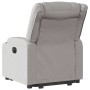 Sillón reclinable elevable de tela gris nube en Sillones | Comprar online en Foru.es