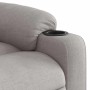 Sillón reclinable elevable de tela gris nube en Sillones | Comprar online en Foru.es