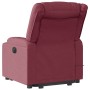 Sillón reclinable de masaje elevable tela rojo tinto en Sillones | Comprar online en Foru.es