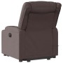 Silla de masaje reclinable de pie de tela marrón oscuro en Sillones | Comprar online en Foru.es