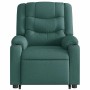 Silla de masaje reclinable de pie de tela verde oscura en Sillones | Comprar online en Foru.es