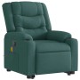 Silla de masaje reclinable de pie de tela verde oscura en Sillones | Comprar online en Foru.es