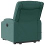 Silla de masaje reclinable de pie de tela verde oscura en Sillones | Comprar online en Foru.es