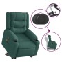 Silla de masaje reclinable de pie de tela verde oscura en Sillones | Comprar online en Foru.es